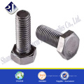 Producto de buena calidad tornillo hexagonal M16 perno hexagonal A2-70 tornillo hexagonal de acero inoxidable